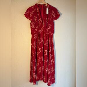 NWT Baltic Born Red Floral Dress